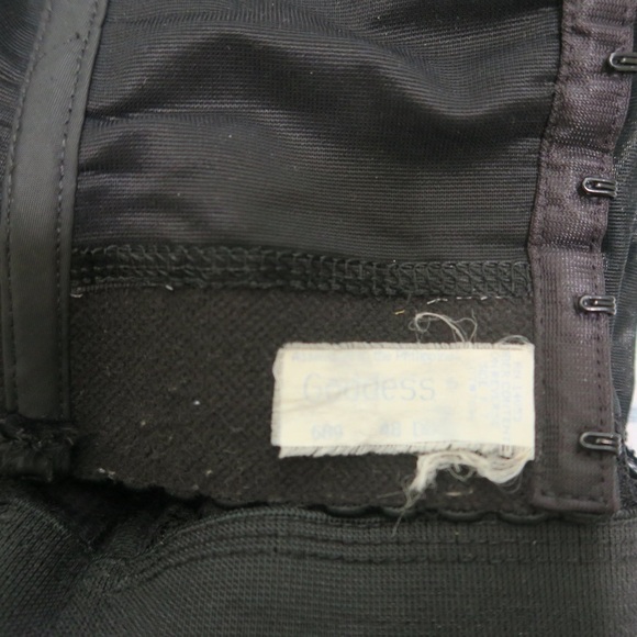 Goddess Black Lace Corset Top Strapless Bustier - Picture 12 of 13